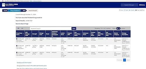 Miniatura 6 de Espuma tópica de minoxidil al 5 %, minoxidil para hombres y mujeres, impregnada con biotina, tratamiento para el crecimiento del cabello, apoya el