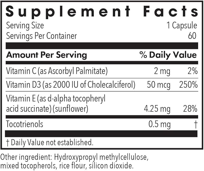 Allergy Research Group Super D3 Suplemento Alimenticio 60 Cápsulas miniatura 2