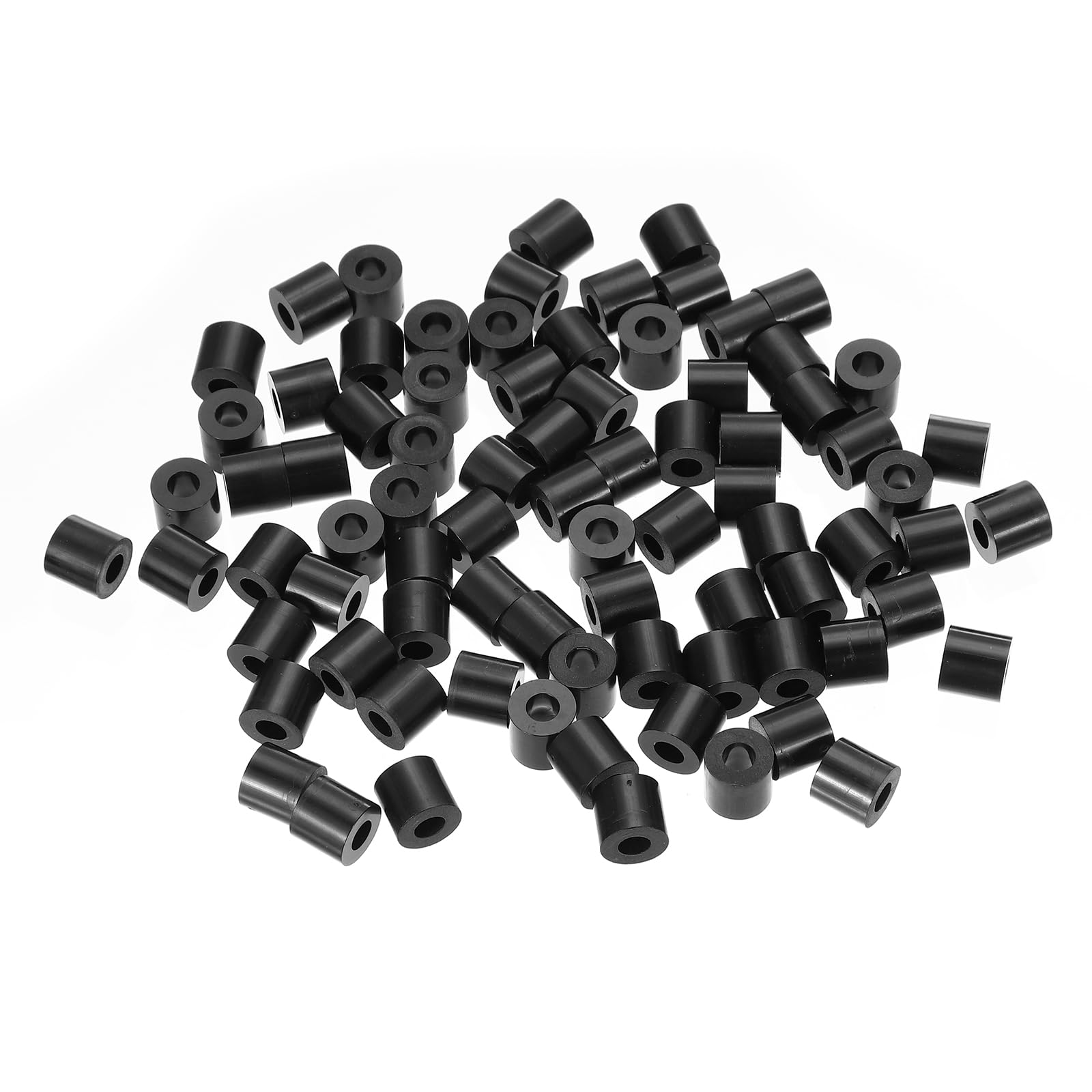 PATIKIL M5 Black ABS ID 5.2mm,OD 11mm,Length 10mm, Nylon Round Spacer Washers