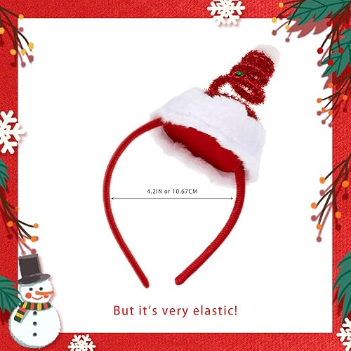 Miniatura 6 de Madison Tyler Cuernos de reno de Navidad con cascabeles Lindas diademas suaves para fiesta de Navidad