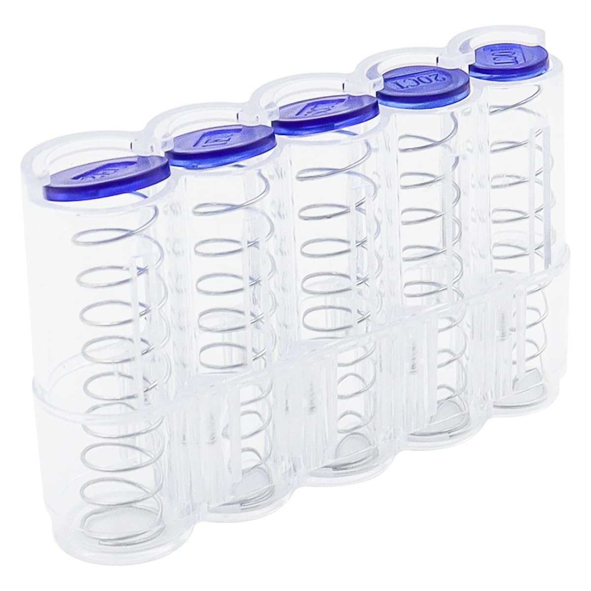 Namvo Coin Holder Spring Coin Sorter Coin Storage Coin Sorting and Storage for Supermarkets Restaurants Newsagent's Office -Pack of 4 - Image 4