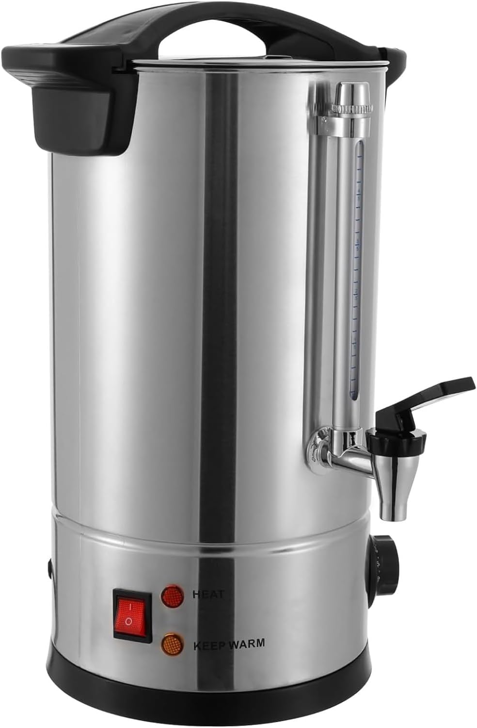 Hot Water Urn Pot Insulated Stainless Steel, Hot Water Dispenser Electric Water Boiler and Warmer Stainless Steel Interior 86-230℉ Temp Adjustable