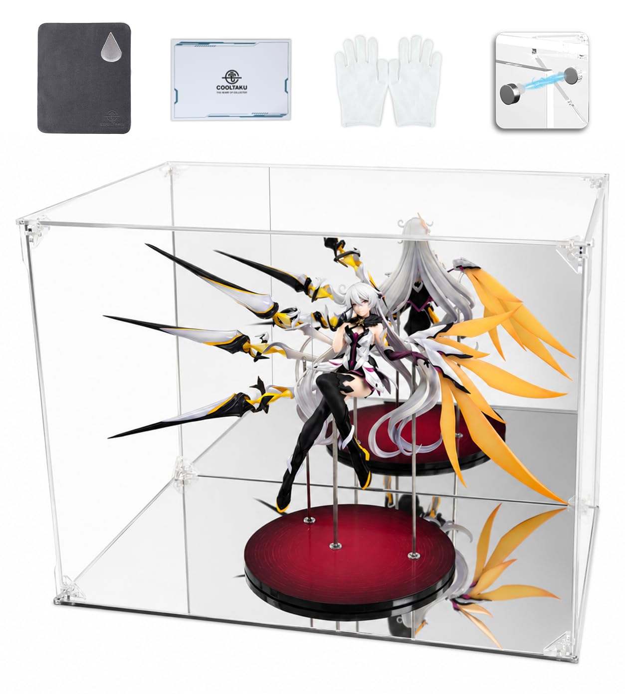 Amazon.co.jp: COOLTAKU フィギュアケース マグネット式前扉 組立式