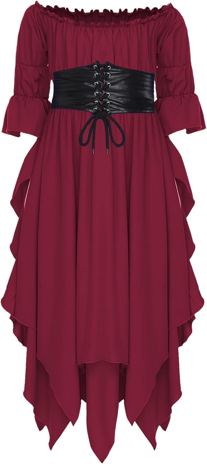 大阪開催】le lien（ル リアン） ドレス＆タキシードカタログ 2024 supported by KIDS-TOKEI [Hedmy] キッズガール用のゴシックパーティガウン オフショルダーのルネッサンススタイルの长袖ドレス リボン付き