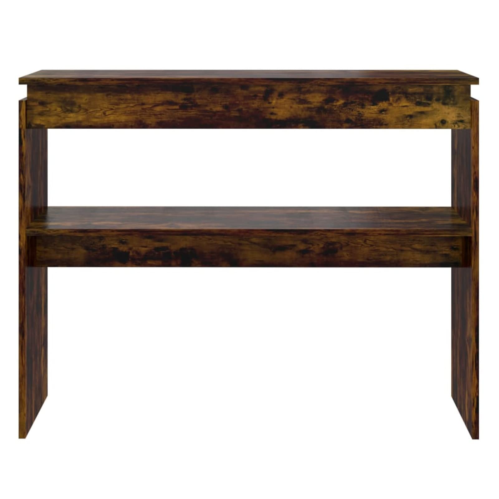 Tavolino Consolle Rovere Fumo 100x22,5x75 cm Legno Multistrato - Tavolo