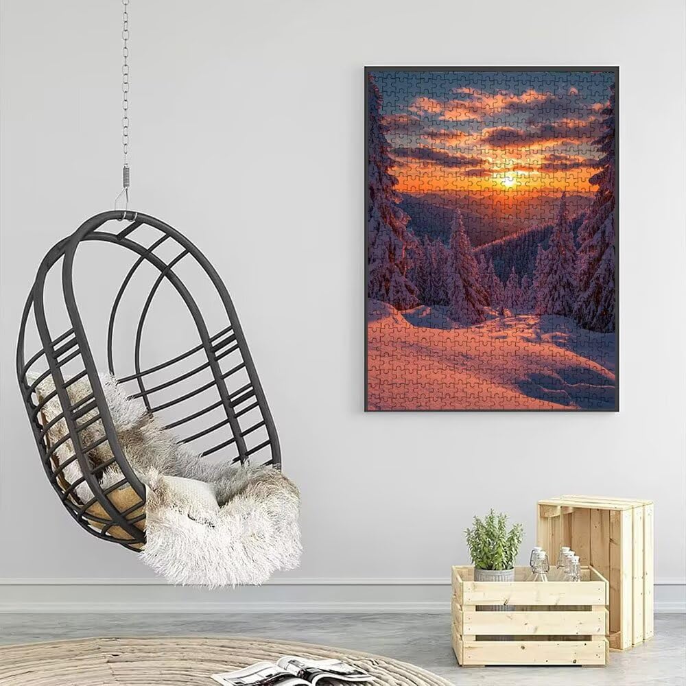 Puzzle 6000 Pezzi, Notte Neve 3D Puzzle per Adulti Impegnativo, Educa Puzzles Artistico, Divertente E Stimolante Puzzles Decorativo per La Famiglia, Regalo e Decorazione Pareti DX0YL6-905