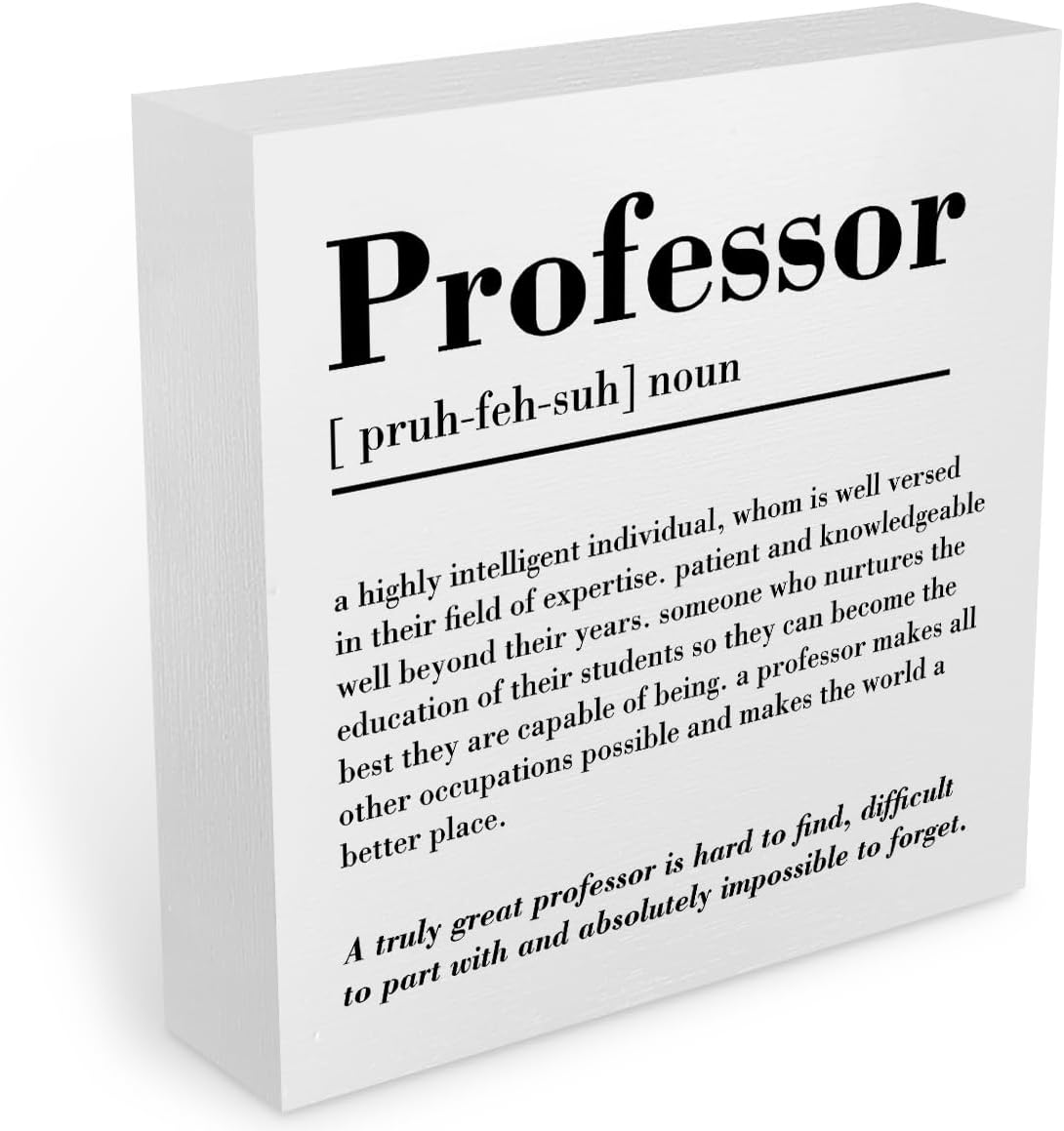 Professor Definition Office Supplies Rustic Desk Decor