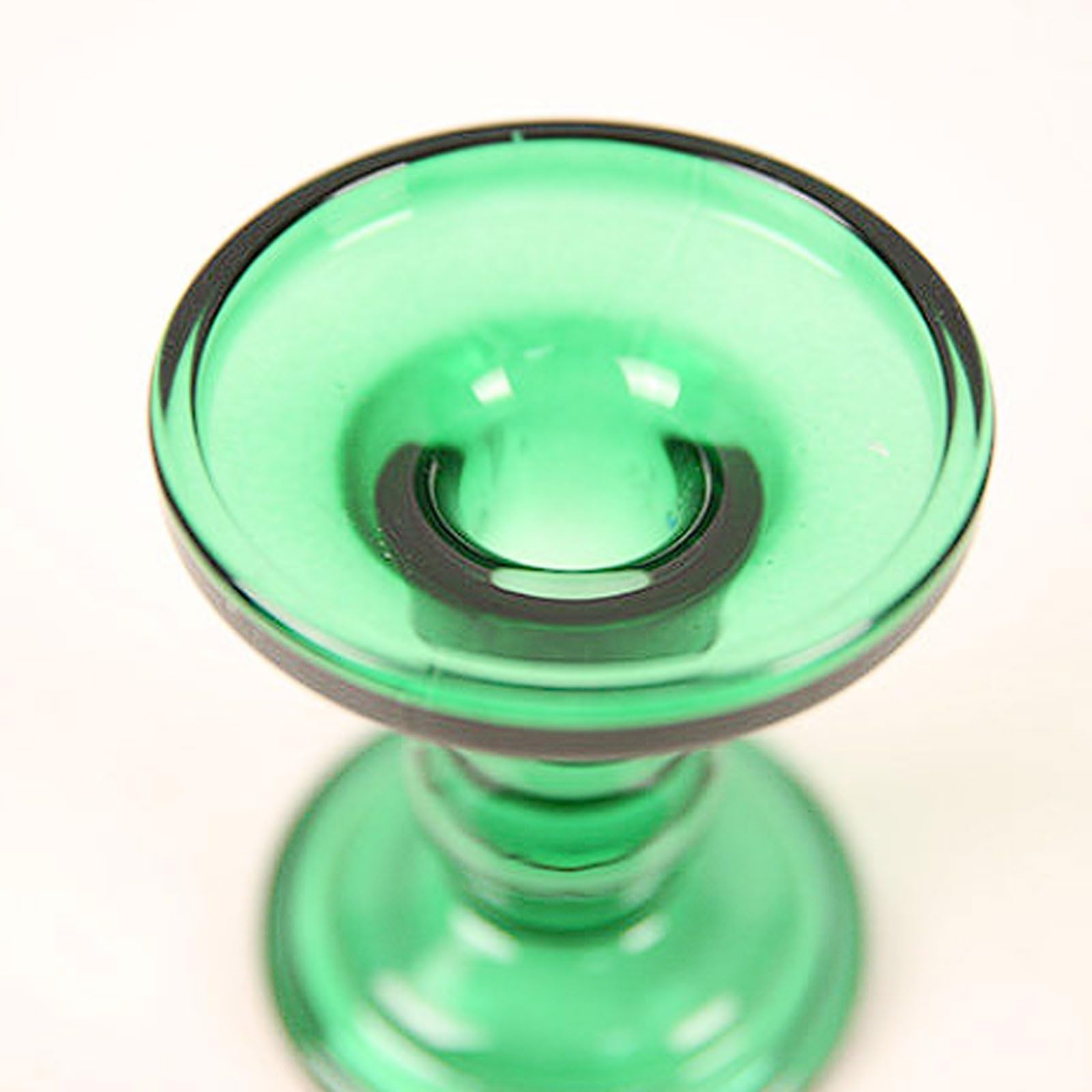 Säulen-Kerzenhalter aus Glas, 3er-Set, Kerzenständer grünem, for Heimdekoration und Foto-Requisite