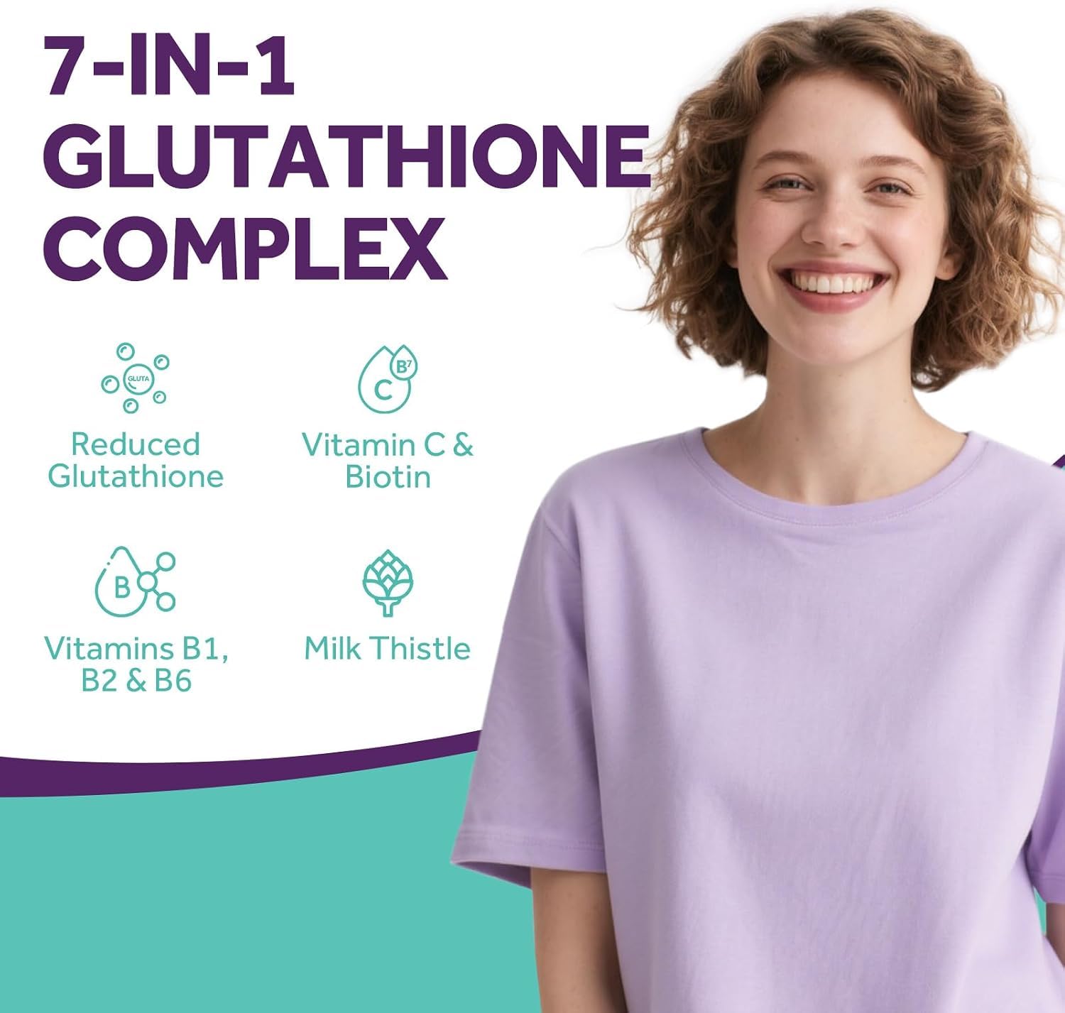 Doctor's Recipes Glutathione 500 mg, Active Reduced Form GSH, with Milk Thistle Extract, Vitamin C, B6, Liver & Immune Support Glutathione Supplement, 60 Vegan Capsules, Non GMO — Amazon image 4