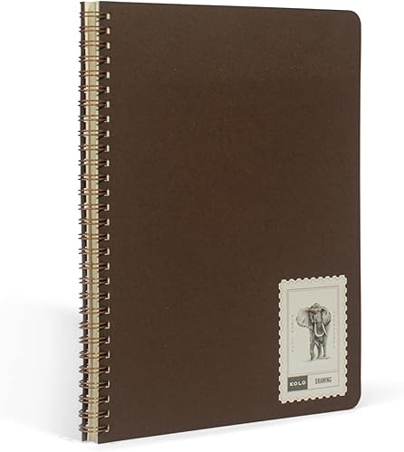 Miniatura 2 de Kolo - Cuaderno de dibujo de 7 x 10 pulgadas, encuadernado en espiral, 100 libras163 gsm, ideal para grafito y lápiz de colores