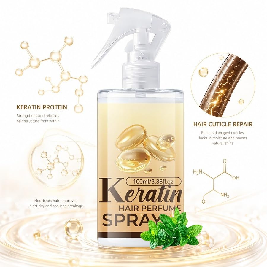 Spray de keratina para cabello seco y encrespado 100ml miniatura 3