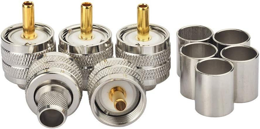 10 Pezzi PL259 UHF Connettore A Crimpare Maschio For Terminali For Cavi - Foto 10