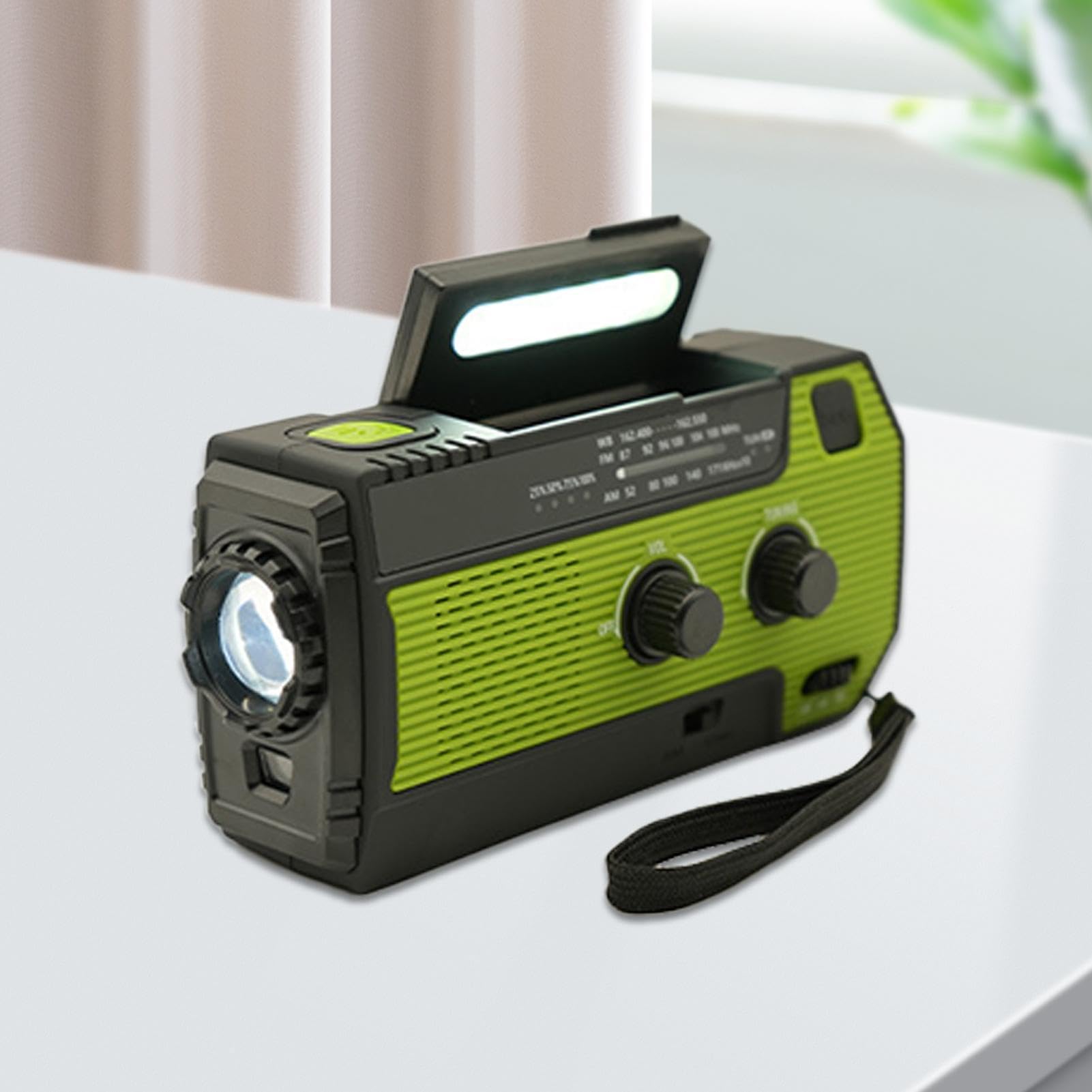 Radio portátil Equipo de supervivencia solar y de manivela | Radios AM FM De Bolsillo Para En Exteriores Para Interior, Hogar, Oficina, Camping, Picnic, Senderismo, Caza, Playa Y