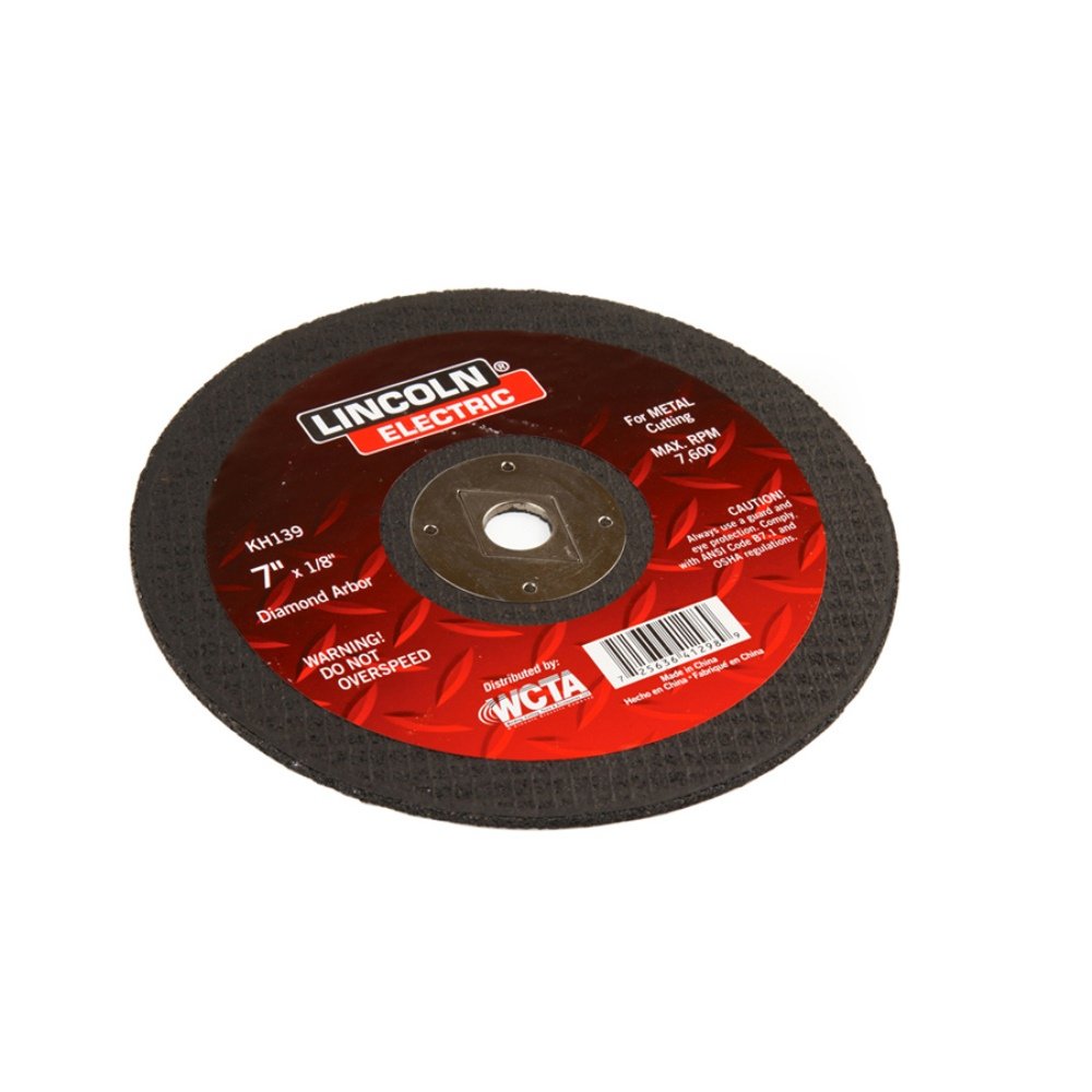 Lincoln Electric KH139 Abrasive CutOff Wheel, 25000 RPM, 7" Diameter x