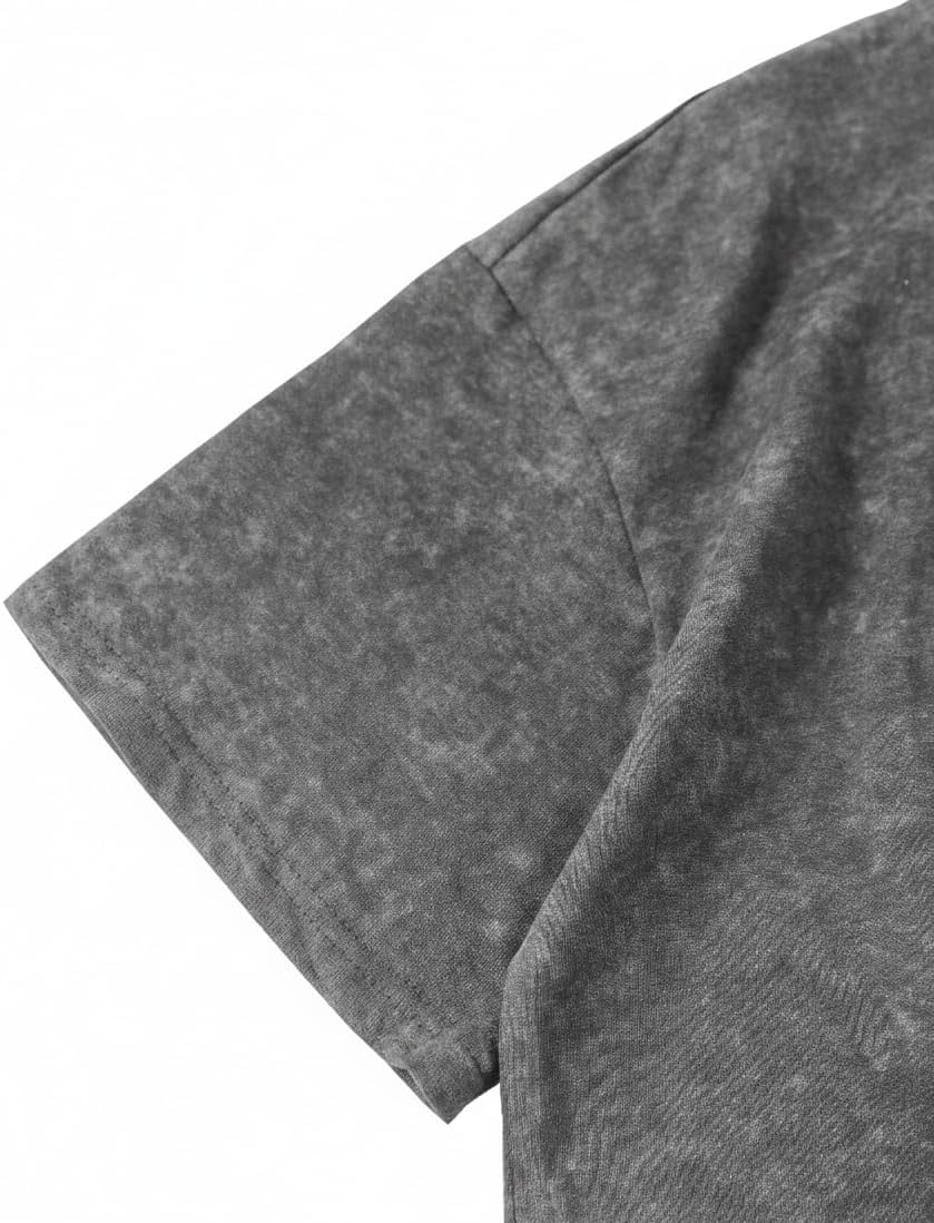 SOFIA'S Choice Women Washed Short Sleeve Graphic Tees Crop Tops Summer Casual Loose Basic Cotton T Shirts - Image 5