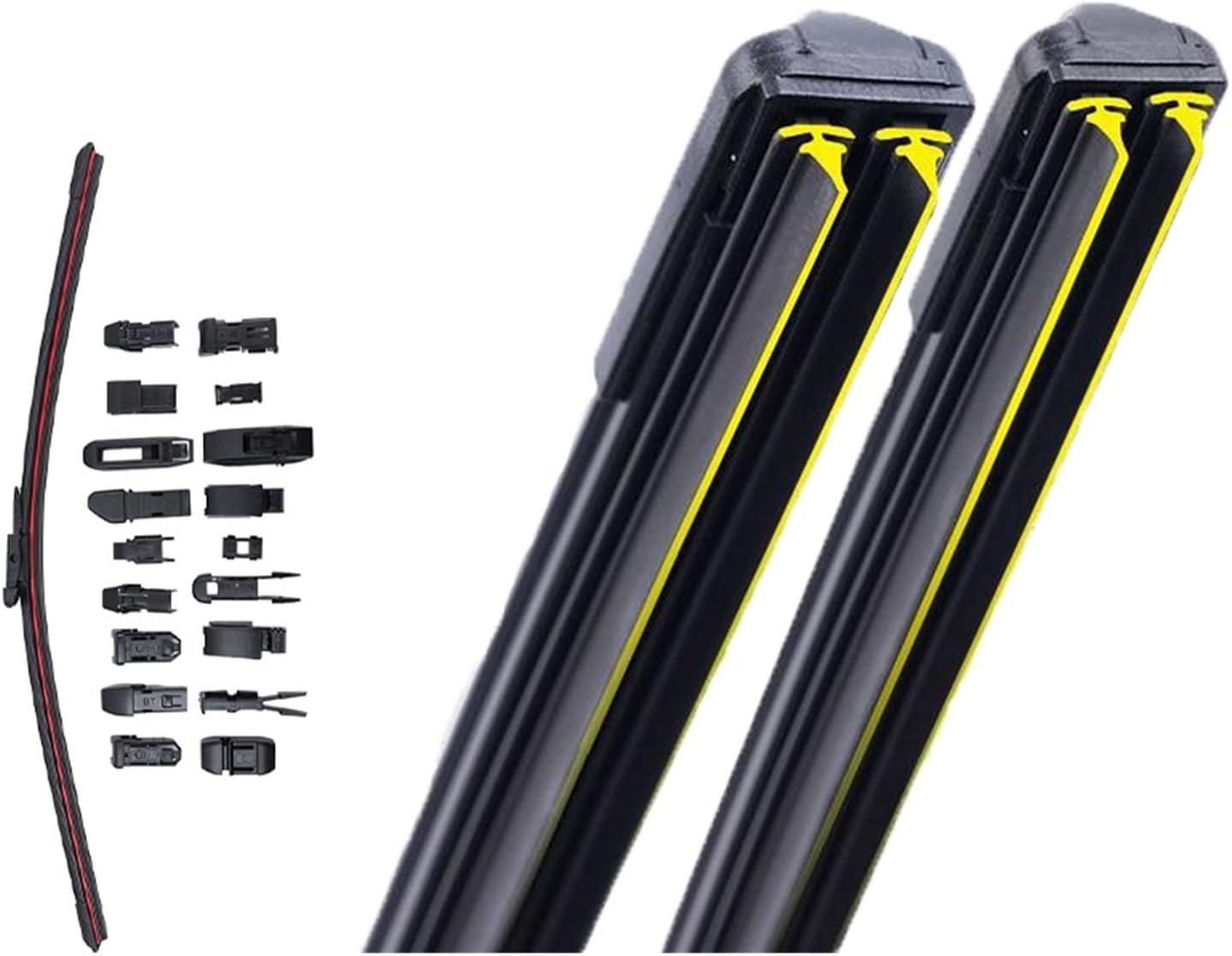 Wipers Replacement Kit For Ford For MD2 DXA C-max CB7 CEU 1.6 1.8 2.0 L SEL 2005 2007 2010 2012 2013 2015 2017 Car Dual Rubber Wipers.