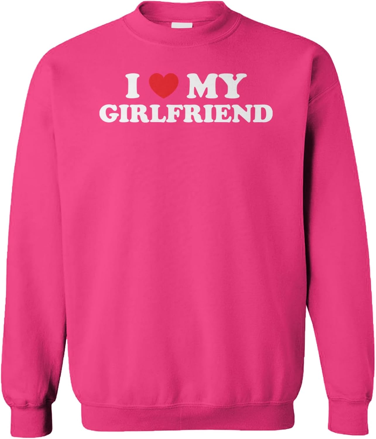Tcombo I Love My Girlfriend - Valentine's Day Heart Unisex Crewneck Sweatshirt