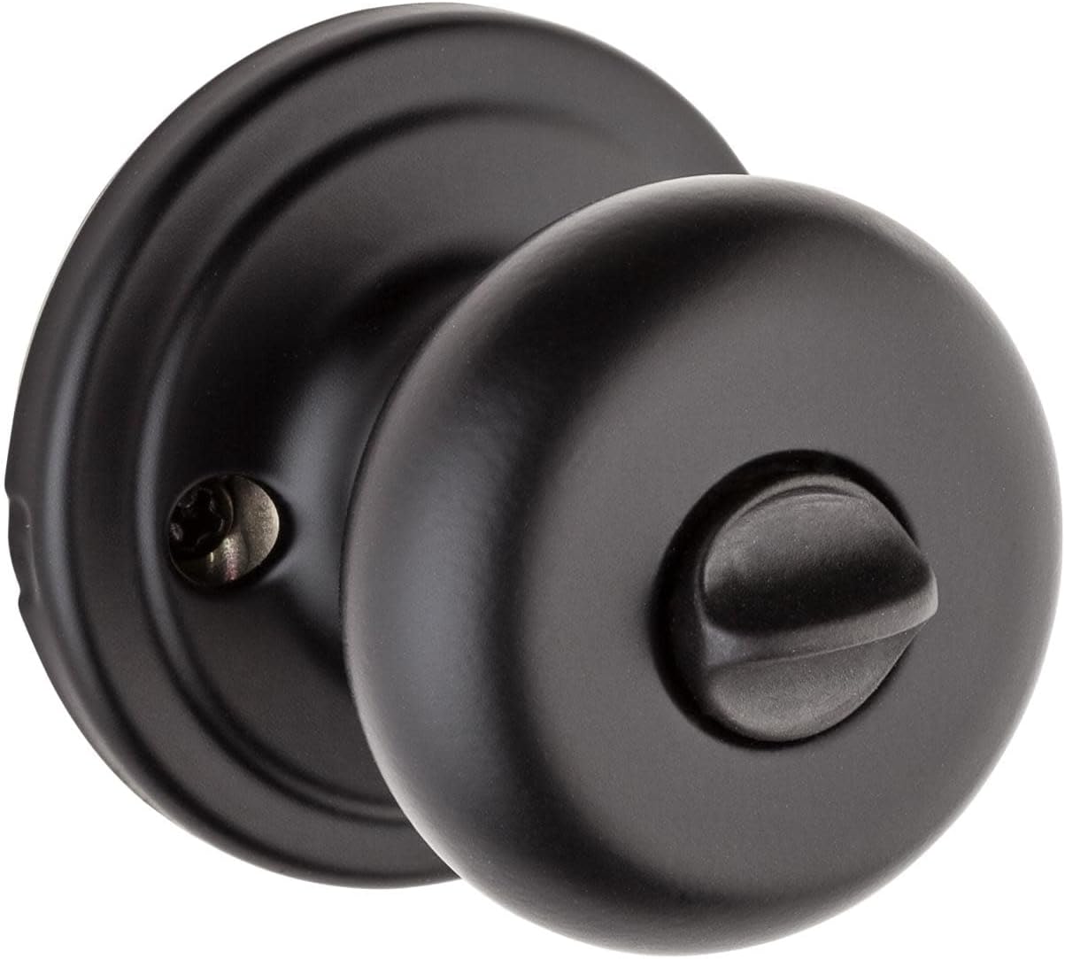 Kwikset 740H-S Hancock Keyed Entry Single Cylinder Knob Set with SmartKey - Polished Brass