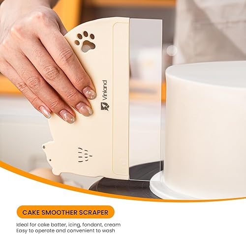 Miniatura 5 de 2 piezas de raspador más suave para tartas, suministros de decoración de tartas, raspador acrílico para tartas, suministros de decoración de tartas,