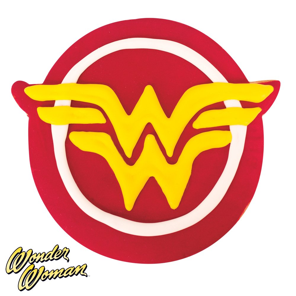 Wonder Woman Decorated Cookie - 24 Cookies