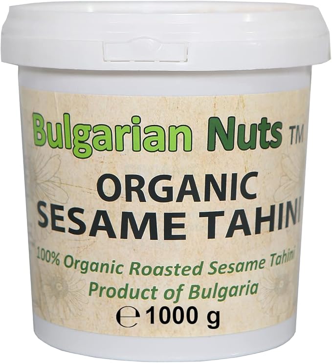 1 kg Organic Sesame Tahini from 100 Whole seeds, Free from Gluten