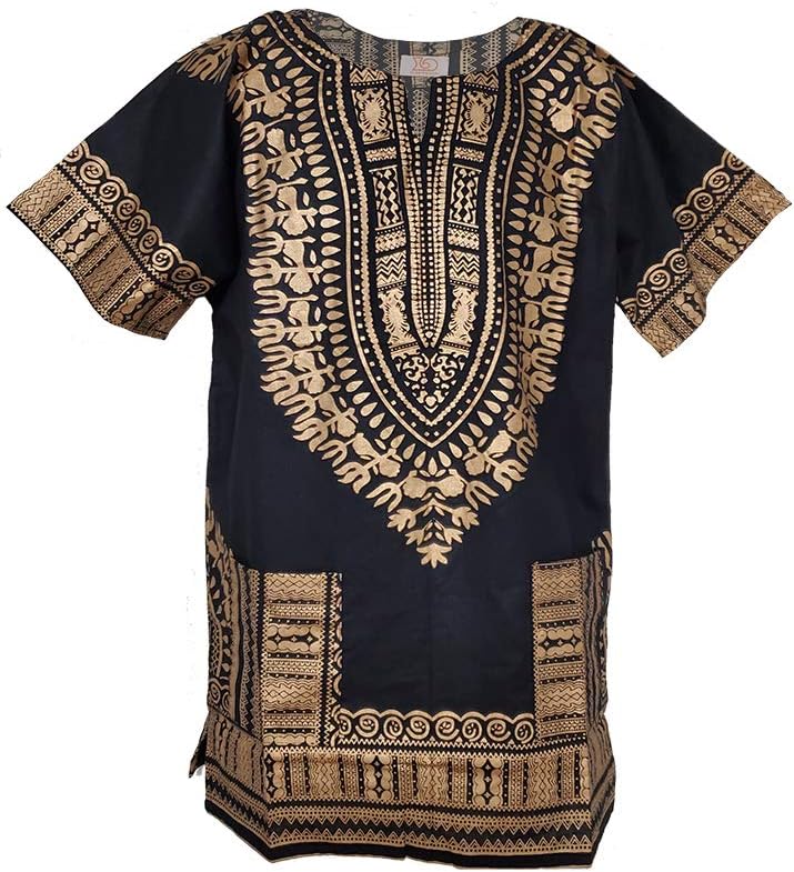 African Print Unisex Dashiki Shirt African Attire for Men Women Black History month, Festivals, Church, Cruises