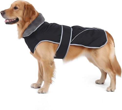 Warm Dog Coat Winter Water Proof Reflective Pet Snow Jacket with Turtleneck for 
