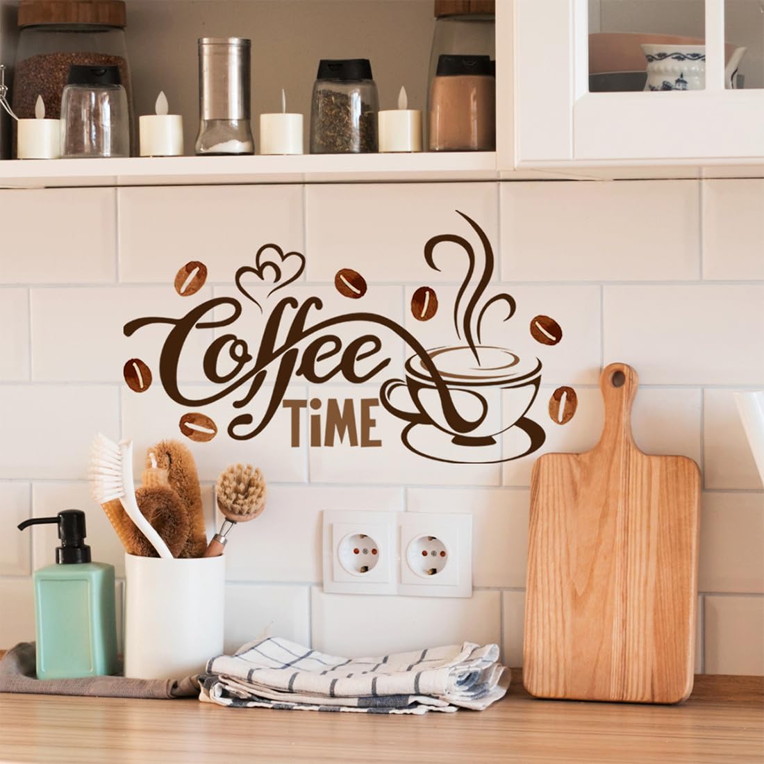 Muursticker keuken - Decoratie voor de keukenmuur - Waterbestendig Muursticker keuken - Decoratie voor de keukenmuur - Waterbestendig