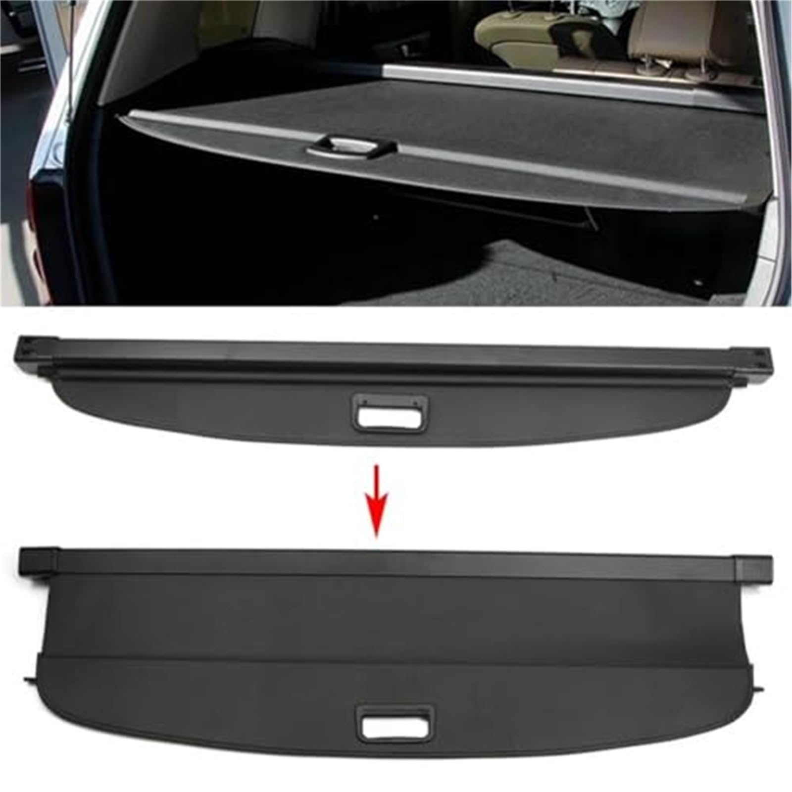 Luggage Shade Shield Car Rear Trunk Cargo Cover Retractable