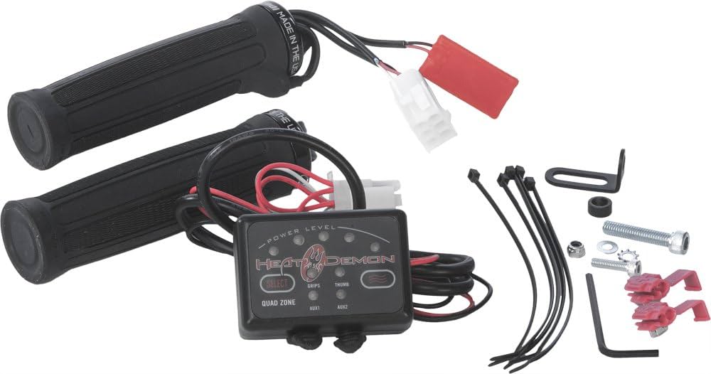 m♡ Heat Demon ATV/Snow Clamp-On Heated Grip Kit with 5-Level