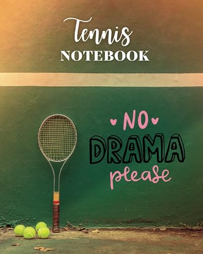 Tennis Notebook: 150 Pages 8x10 Composition Notebook College Ruled, for University, Primary, Highschool Students &amp; Office Workers With Contract, Assignment, Homeschool, Gift &amp; Present, Blank Journal