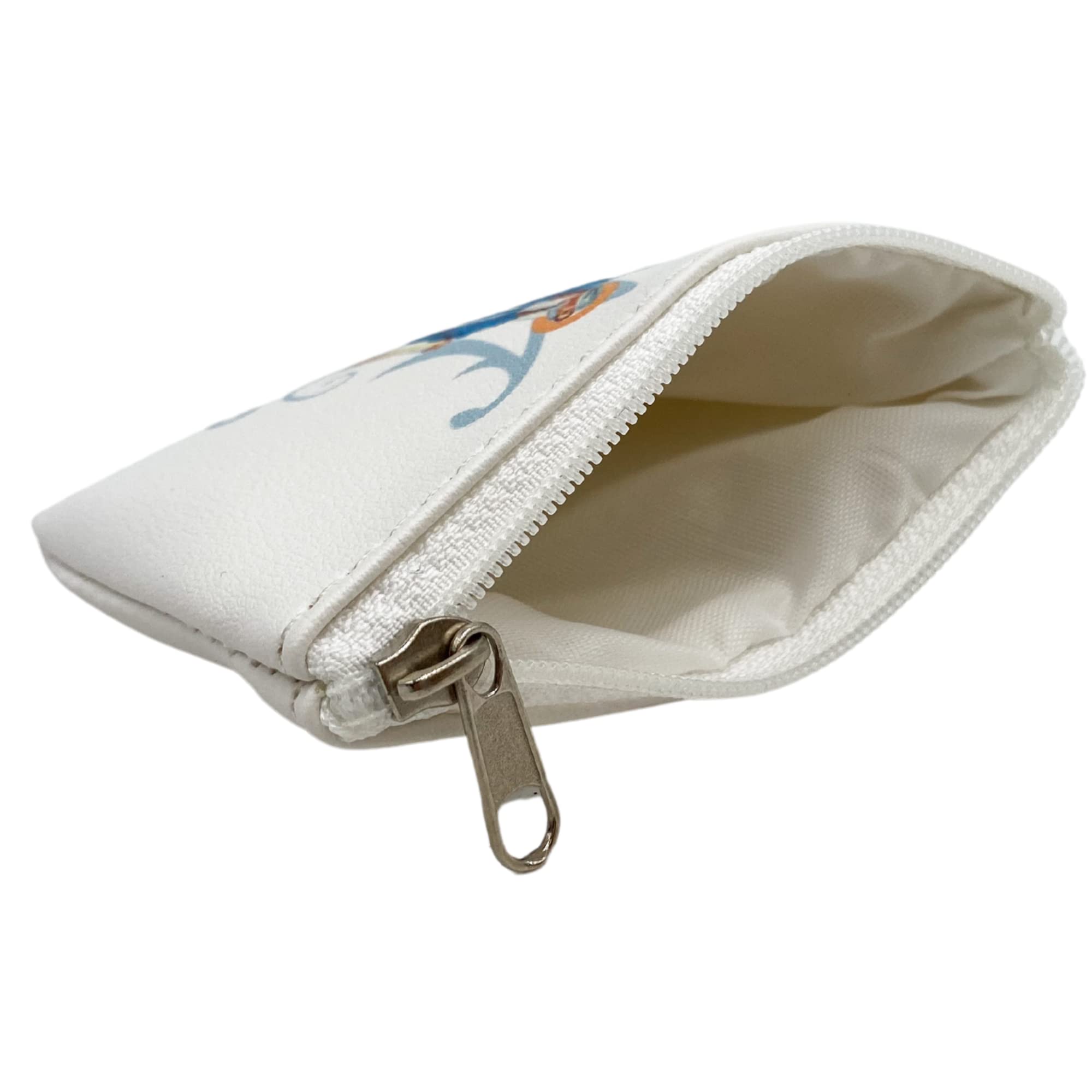 Needzo Our Lady of Guadalupe White Leatherette Rosary Pouch with Zipper Closure, Neutral Travel Cases and Pouches for Rosaries, 3.25 Inches