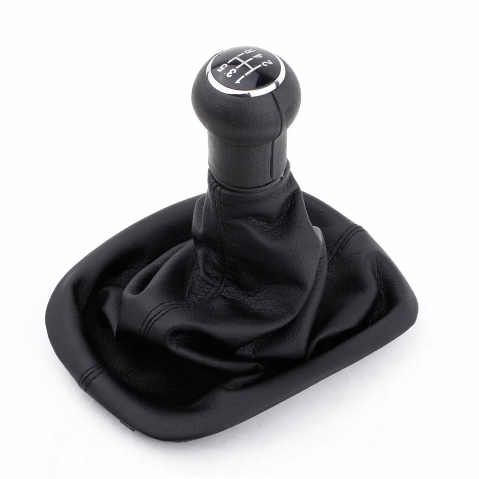 CAVINBDZ for VW for Passat B5 5 Speed Gear Shift Knob Gaitor Boot Black PU Leather Shift Knob Boot Gear Shift Knob Gaiter