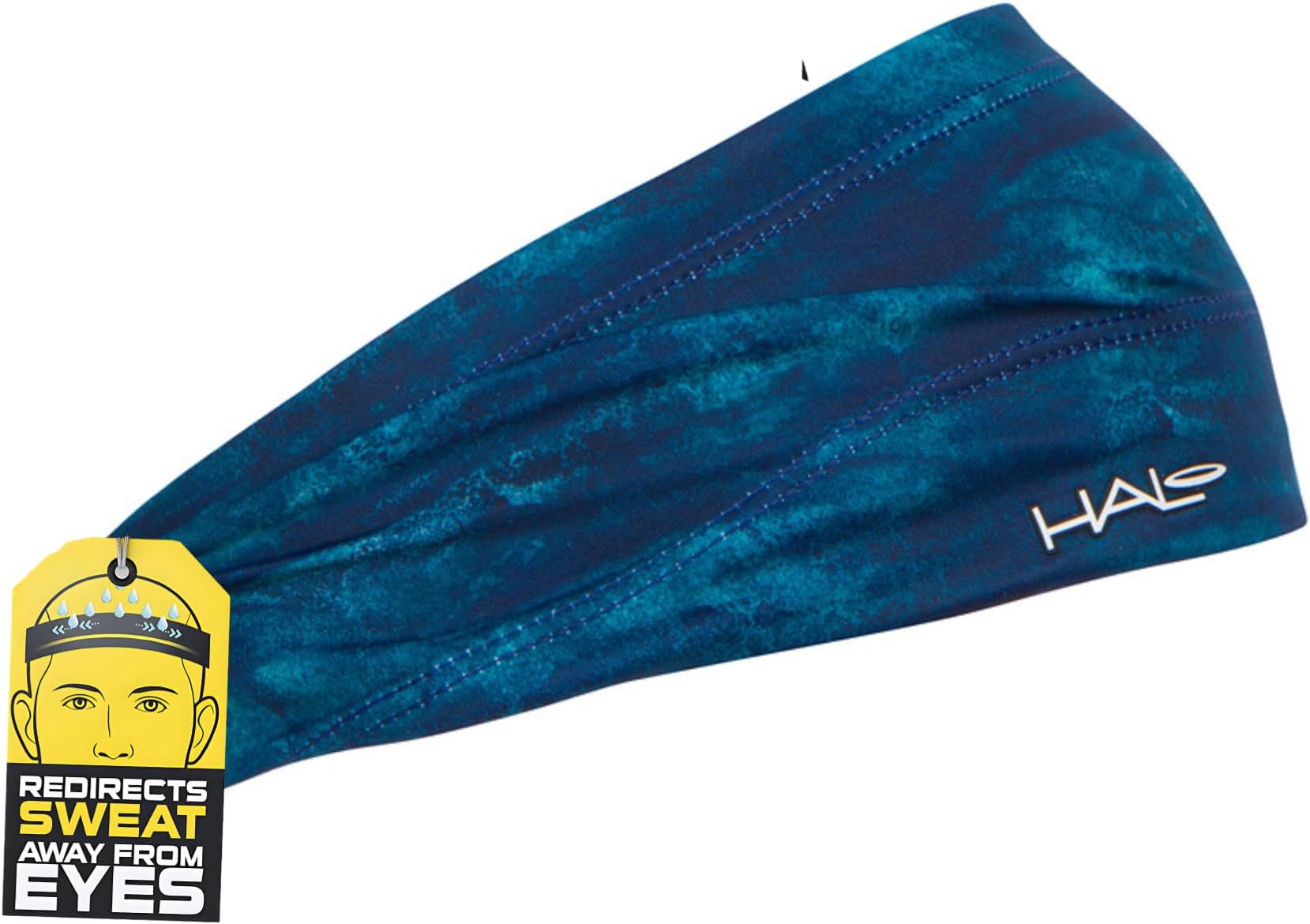 Bandit - 4" Wide Pullover Sweatband Running Headband Men Women Absorbent Soft Comfortable.Channels Sweat Out of Your Eyes Keeps Hair in Place No-Slip