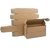 Klein Versandkartons 255x65x65mm lang schmal Maxibriefkartons für Postversand Versandtaschen Warensendung Braune Verpackungskartons für Geschäft Aufbewahrung oder Geschenkbox(10 Stück)