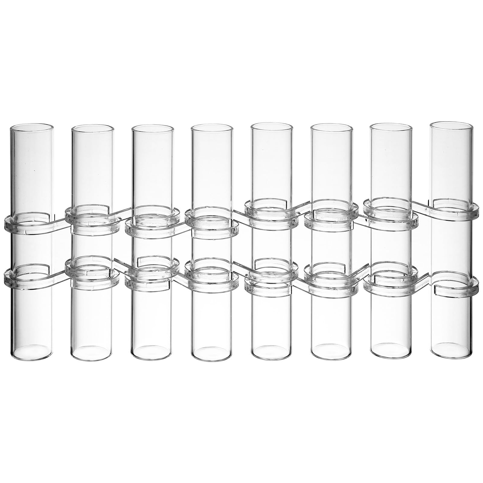 Jarrón de tubo hidropónico transparente para flores y decoración