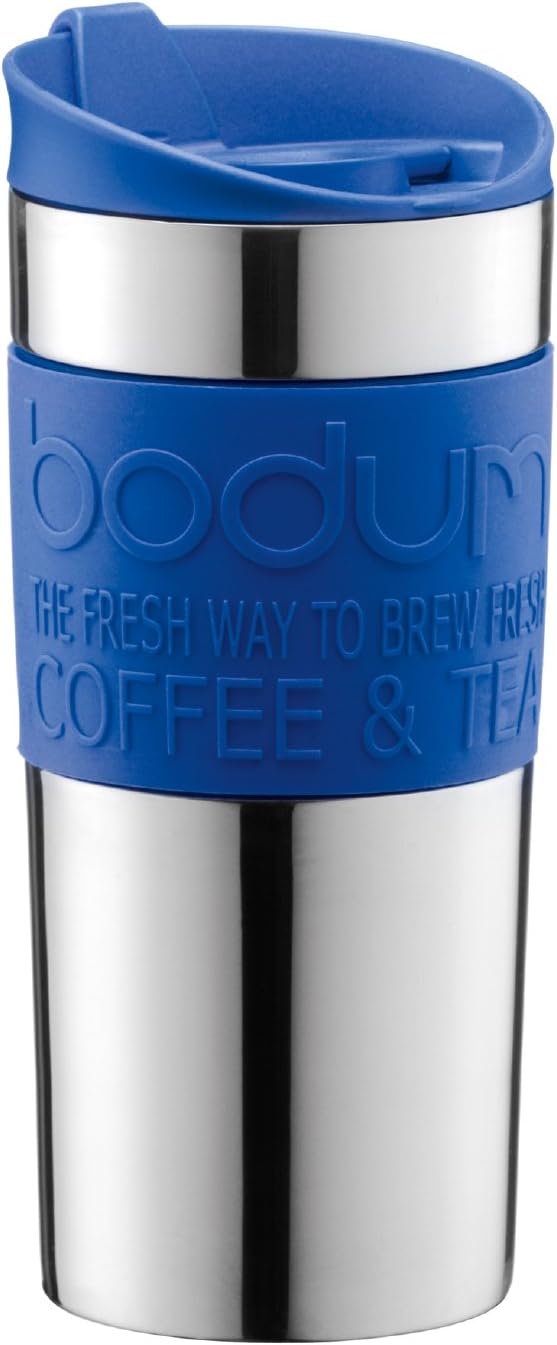Bodum Travel Mug Stainless Steel 0.35 litre Blue Home