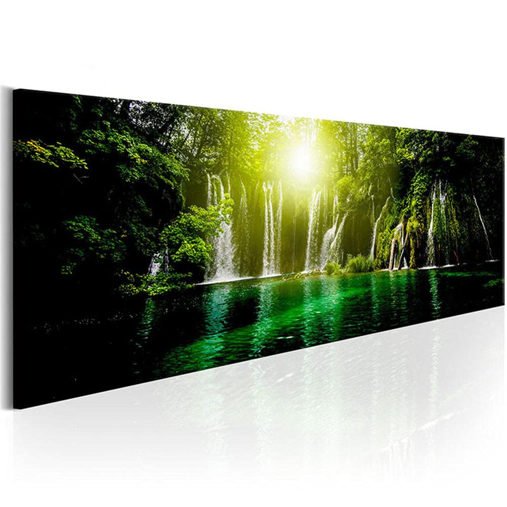 Peinture Numero Adulte Enfant Fleuve Canalisé en Kit Diamant Complet 70x200cm