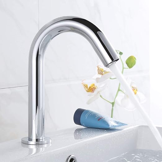 Amazon Gimify自動水栓 センサー水栓 単水栓 自動蛇口 洗面所 浴室 トイレ 洗面台 病院 学校 事務所 電池式 日本語説明書付き 単水栓 Gzm H25cm 捕虫器