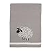 NoJo Good Night Sheep Knit Blanket, Black & White, 30" x 40"