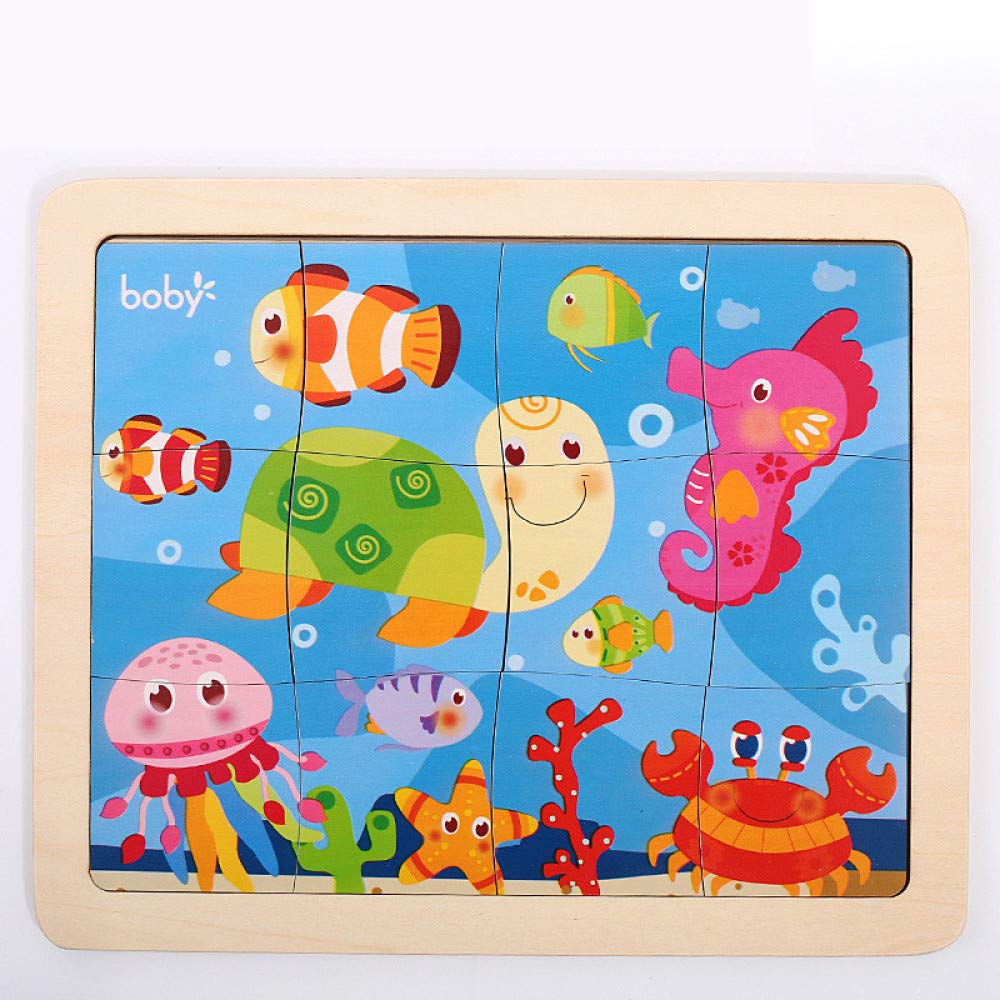 Wooden Toys, Wooden Puzzles, Baby Educational Toys, Early Childhood Toys, 3-4-6 Year Old Boys and Girls, Puzzle Exercise