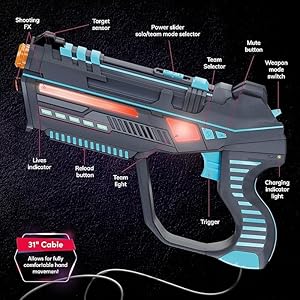 Rechargeable laser tag for kids teens adults easter gifts blasters vest sensors fun ideas age 8 year old toys 4 set lazer teen boy games boys girls outdoor teenage group activities  urban country home decor