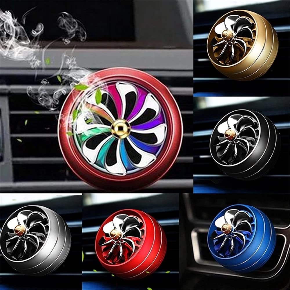 LED Car Air Freshener Auto Outlet Perfume Alloy Clip Fresh Aromatherapy Fragrance Diffuser Car-Styling Interior Accessories(E) image 3