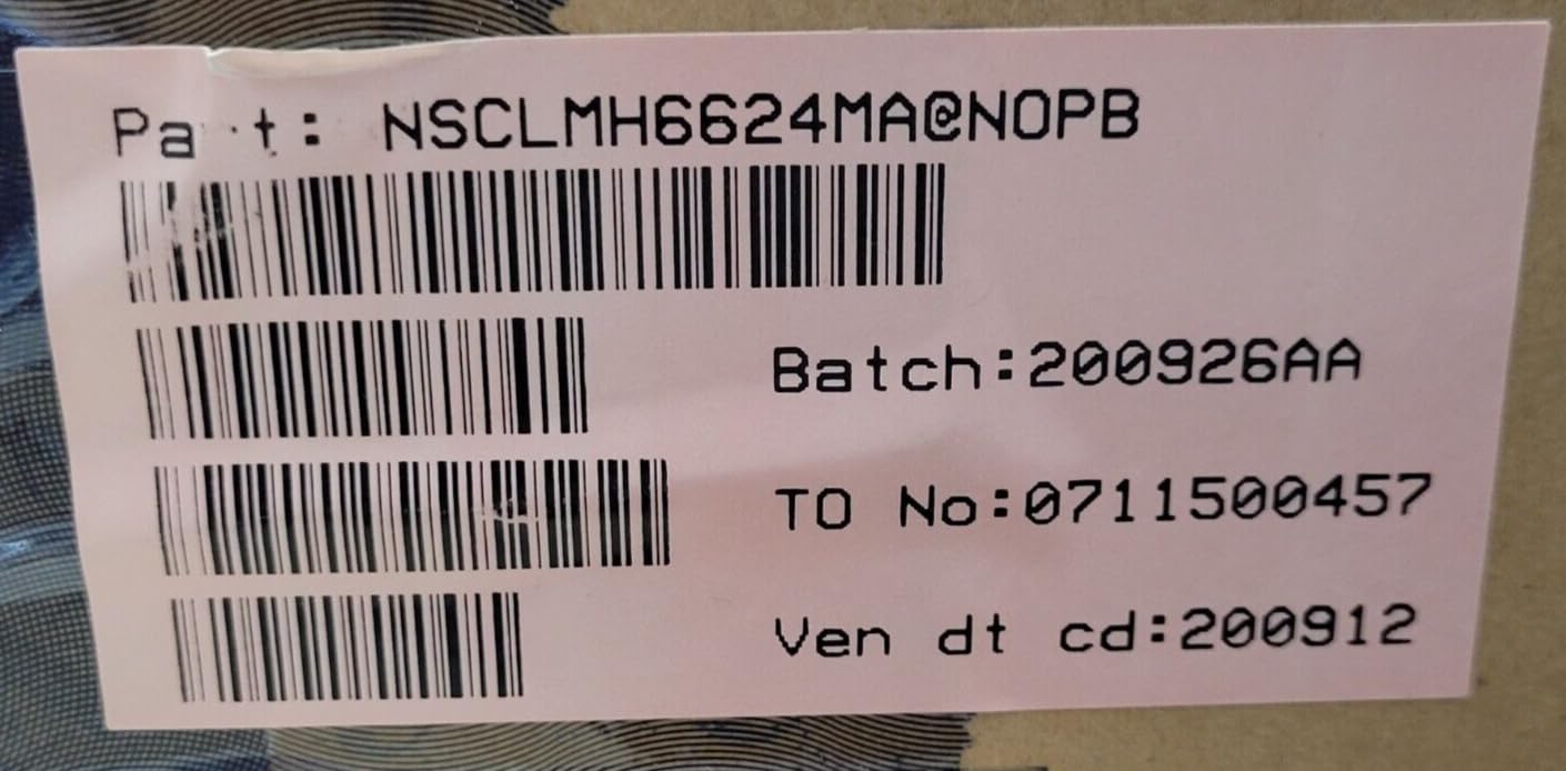 (1 PC) LMH6624MA/NOPB NSC LMH6624 Single/Dual Ultra Low N