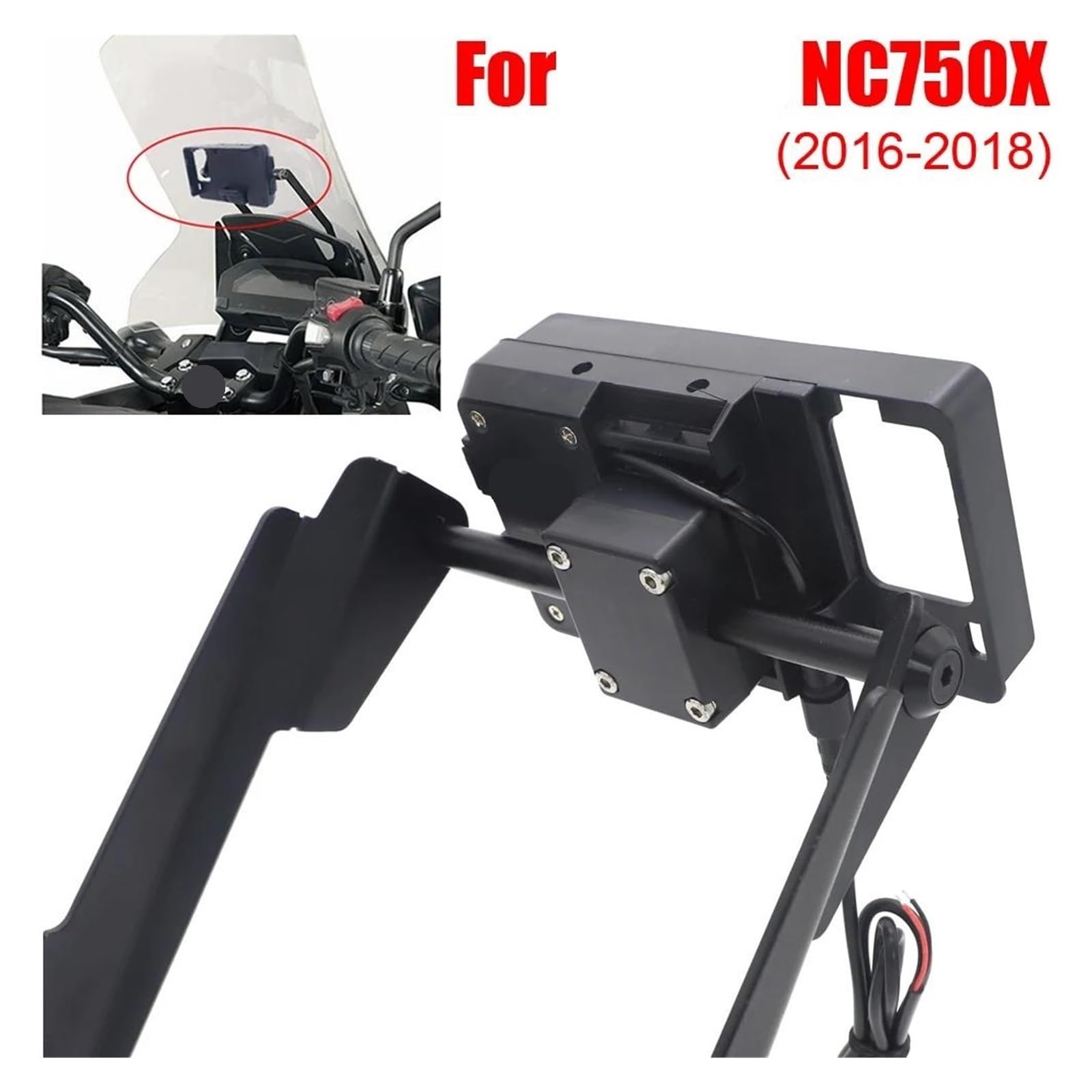 Supporto Per Cellulare E Navigatore GPS Da Montare Sul Manubrio Della Moto Per NC750X 2016-2020 2019 2018(Mobile phone holder)