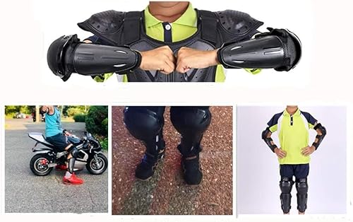 Miniatura 5 de Seahouse Juego de 4 rodilleras y coderas para niños y jóvenes, 4 unidades, color verde