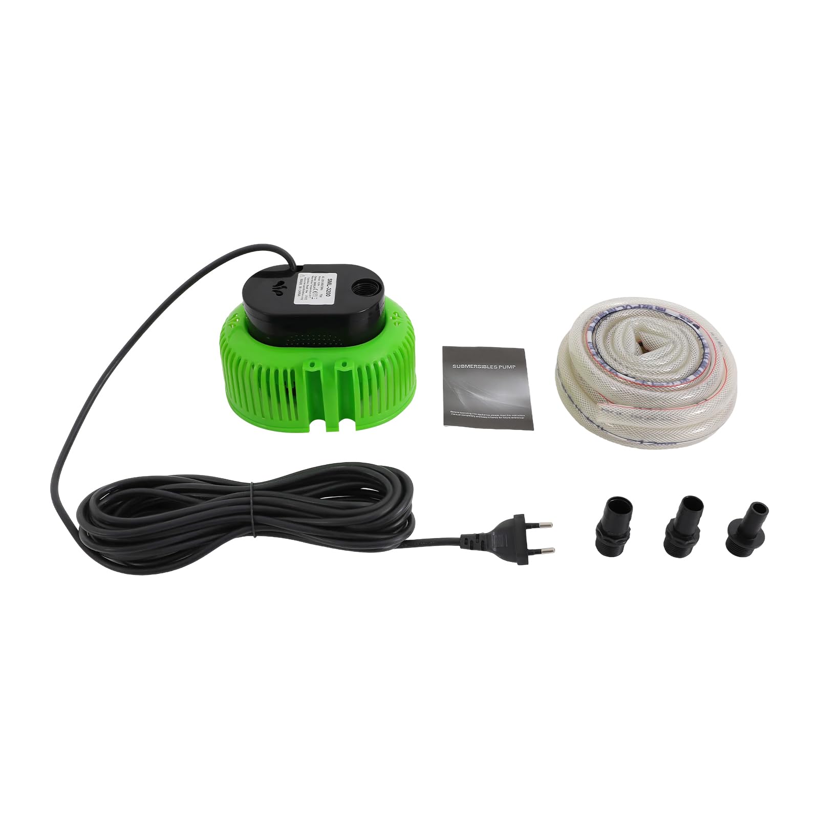 Pompa di copertura per piscina fuori terra, 75 W, pompa per acqua sporca, pompa per laghetto, pompa per piscina, pompa dell'acqua per lo svuotamento pelvico (verde)