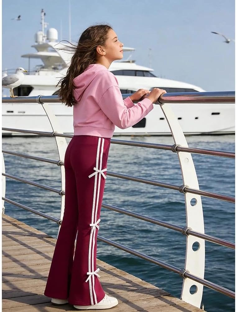 Sizes 7-14 Years Girls 2 Piece Outfit Hoodies & Flares Treen Girls Fall Winter Clothing Set 2025 - Image 8