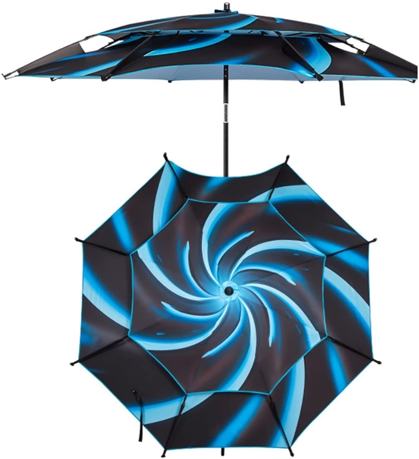 HXR parasol wędkarski Parasol parasolowy dla rybołówstwa na świeżym powietrzu parasole golfowe kempingowe kemping parasol wędkarski (Color : Blue, Size : 200cm/6.6ft)