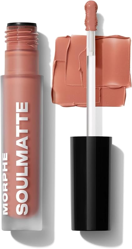 Soulmatte Velvet Lip Mousse - Lápiz labial mate Air-Whipped para mujeres con vitamina E para hidratar, suavizar y suavizar - Proporciona una fórmula duradera y aterciopelada - Esposa (0.13 Fl Oz)